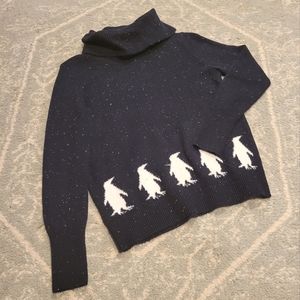 Loft Penguin Cowl Sweater- Size M